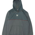 Felpa con cappuccio da uomo Puma in cotone blu medio