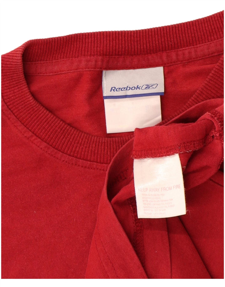 T-shirt Reebok da uomo Top Small rossa in cotone