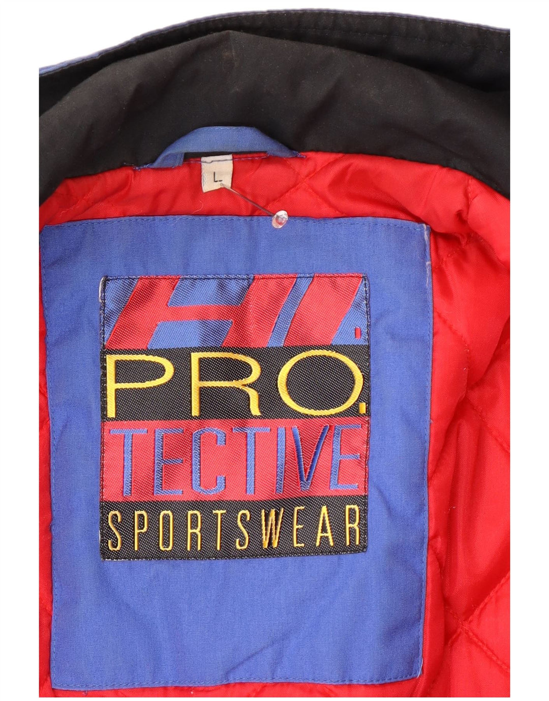 Giacca da sci vintage da uomo UK 40 grande blu