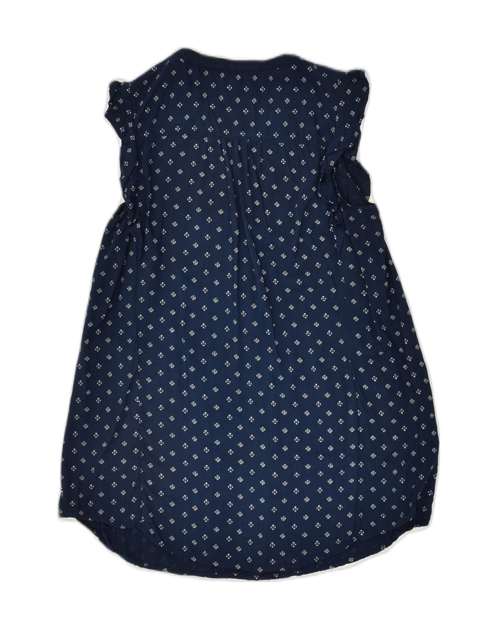 TOMMY HILFIGER Womens Tall Sleeveless Shirt Blouse UK 6 XS Navy Blue | Vintage Tommy Hilfiger | Thrift | Second-Hand Tommy Hilfiger | Used Clothing | Messina Hembry 