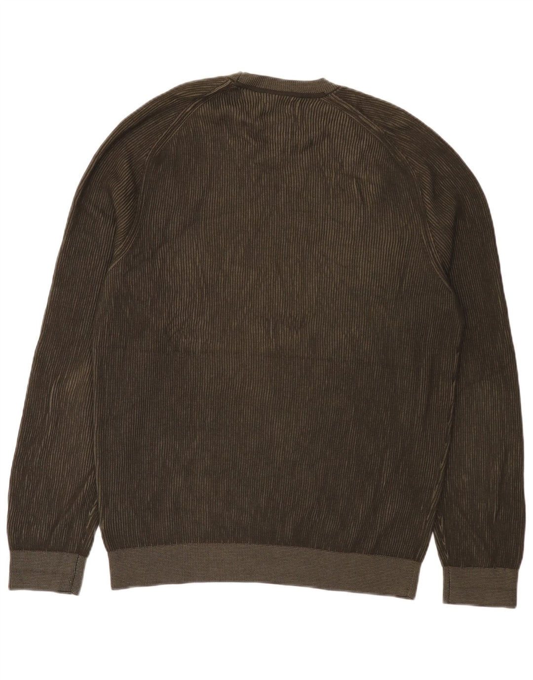 Maglione maglione girocollo da uomo Massimo Dutti XL cotone kaki