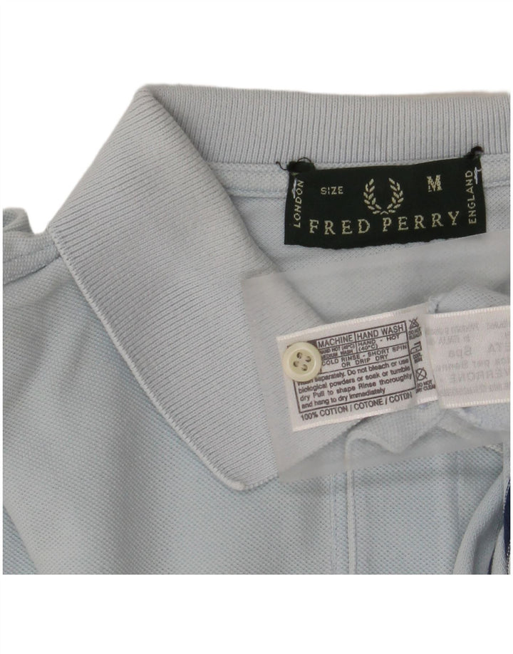 Polo da uomo Fred Perry in cotone a righe blu medio