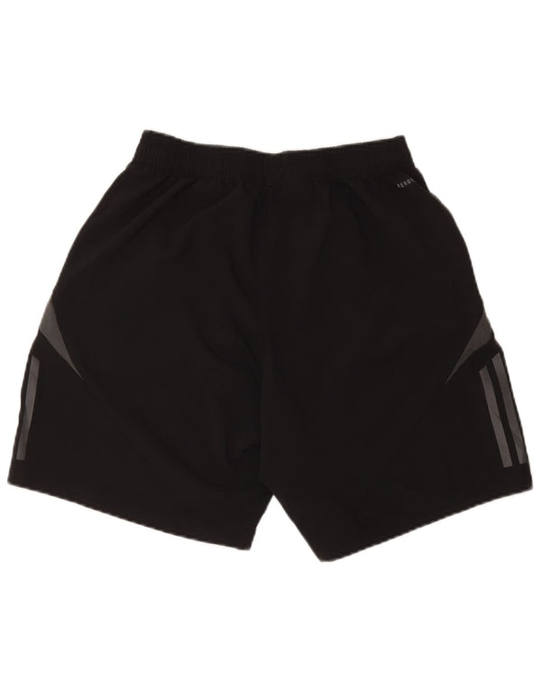 Pantaloncini sportivi grafici da uomo Adidas Medium Black Colourblock in poliestere