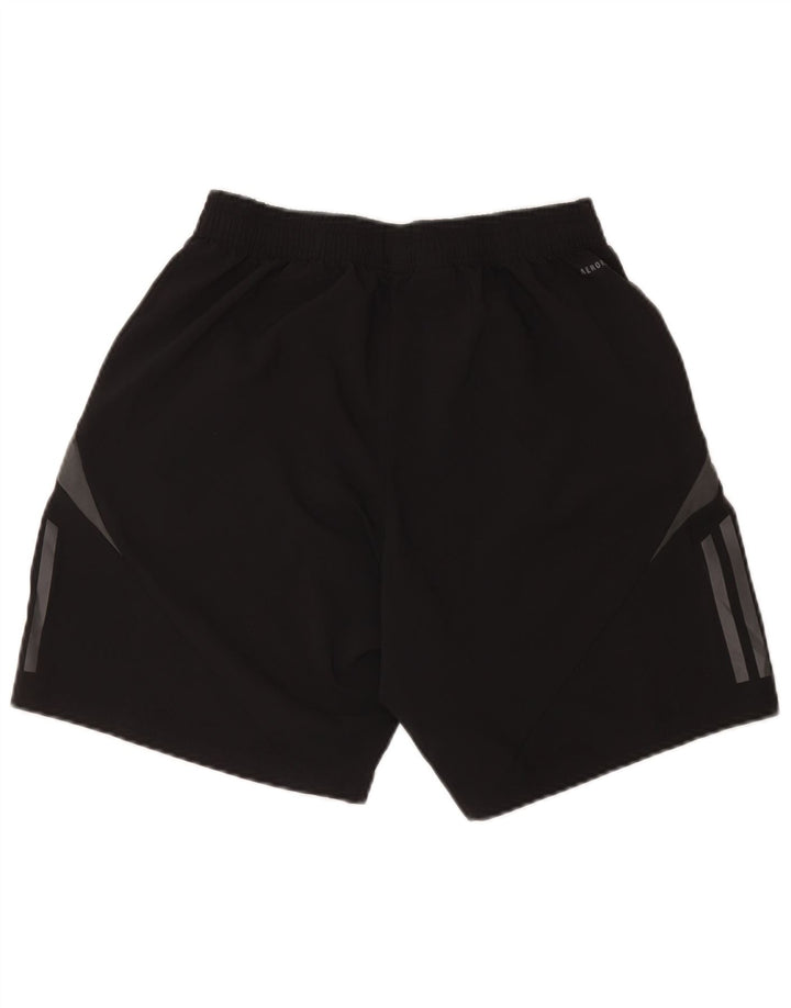 Pantaloncini sportivi grafici da uomo Adidas Medium Black Colourblock in poliestere