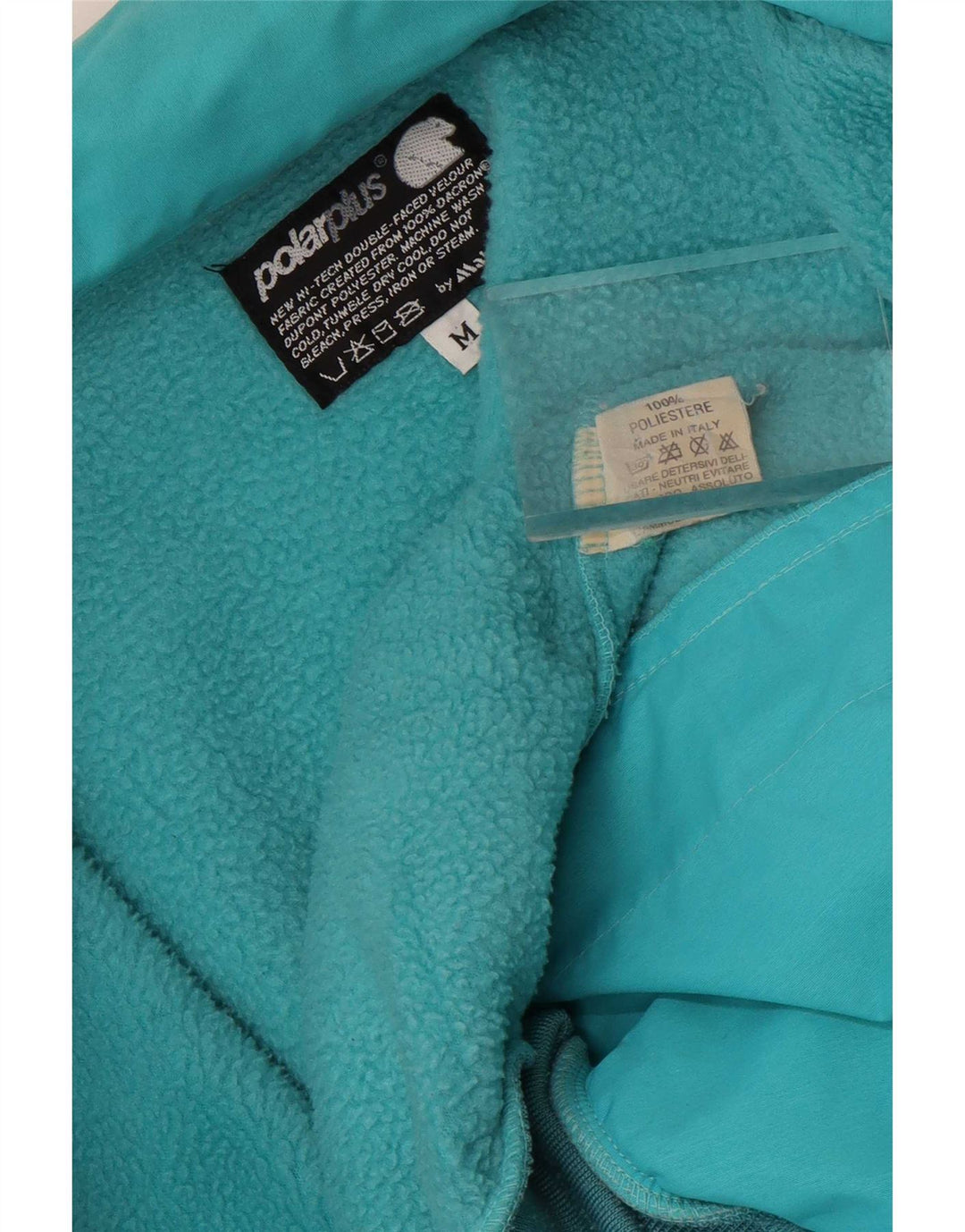 Giacca in pile da uomo Aesse UK 38 Medium Turchese Poliestere Sport