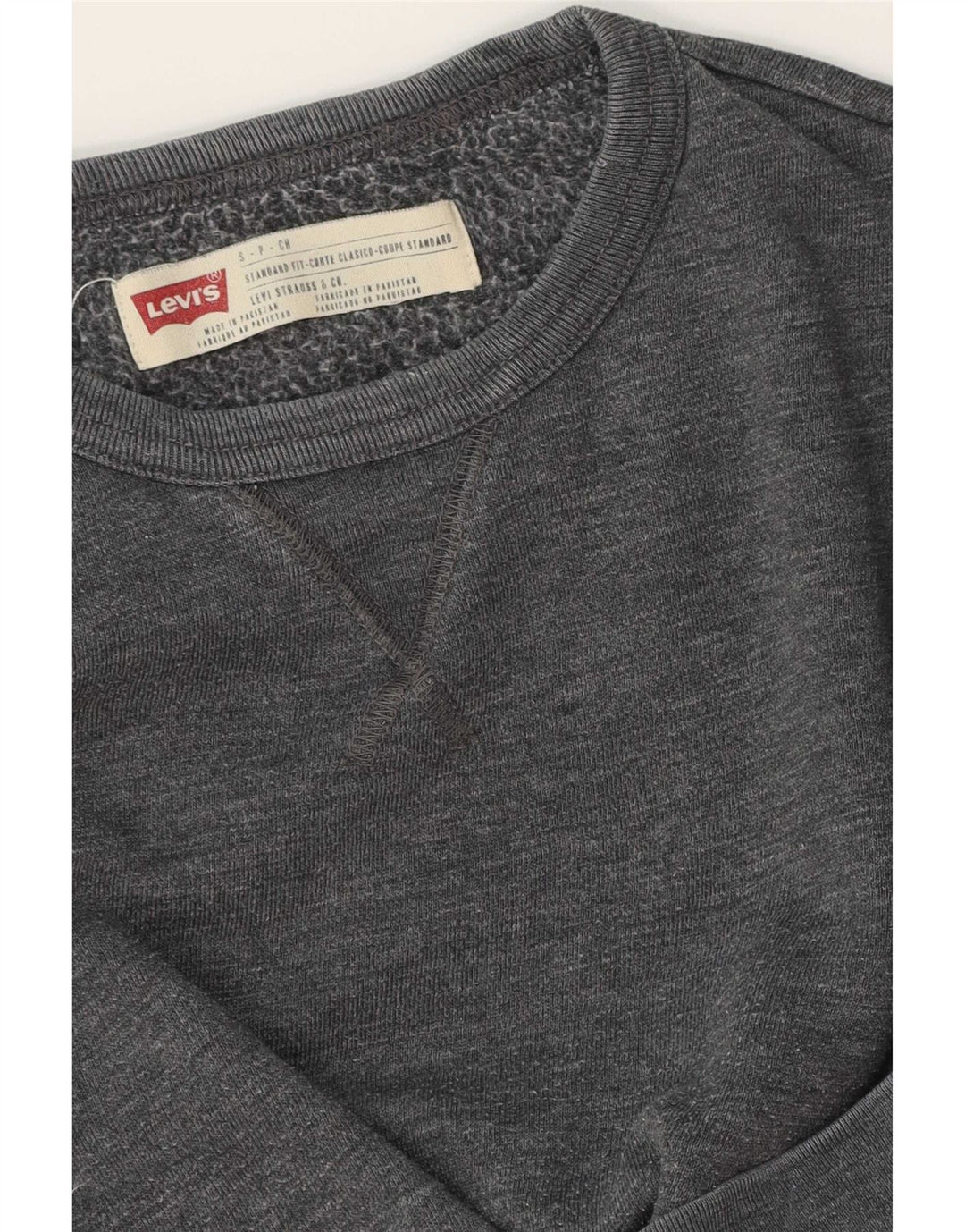 Felpa da uomo Levi's Maglione piccolo grigio