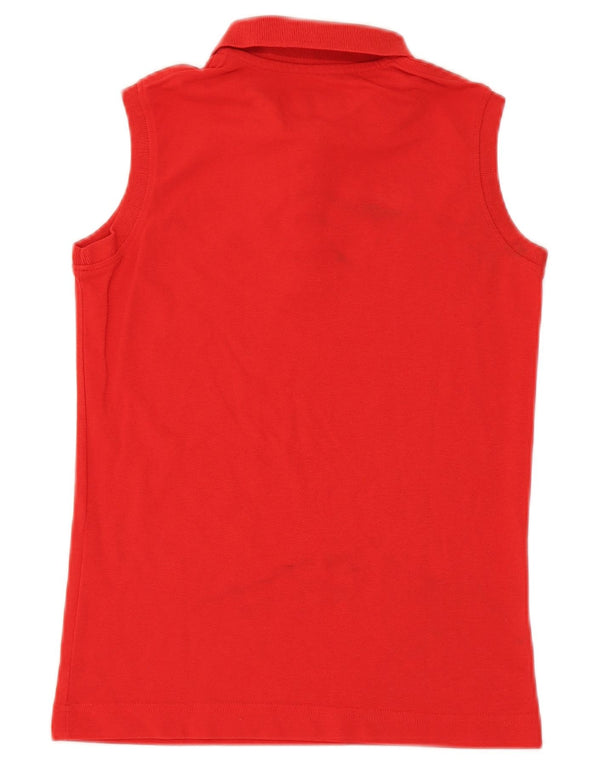 Polo senza maniche Kappa da donna UK 10 piccola rossa