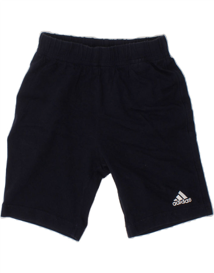 ADIDAS Boys Sport Shorts 3-4 Years  Navy Blue Cotton Vintage Adidas and Second-Hand Adidas from Messina Hembry 
