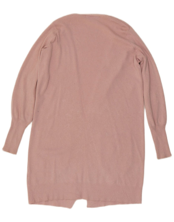 Maglione cardigan lungo oversize da donna Marks & Spencer UK 6 XS Rosa