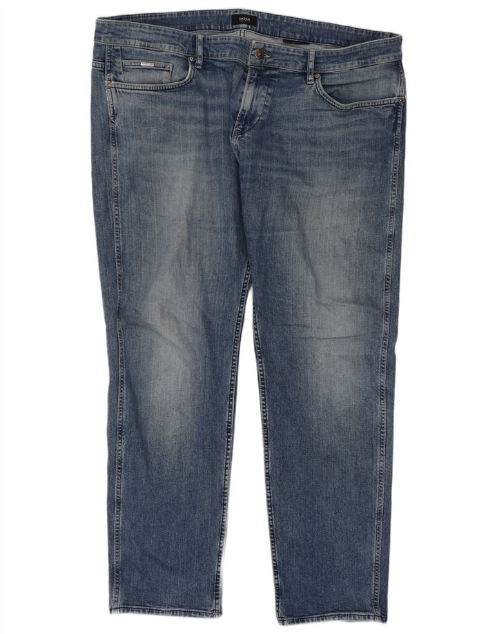 Jeans slim da uomo Hugo Boss W40 L32 cotone blu