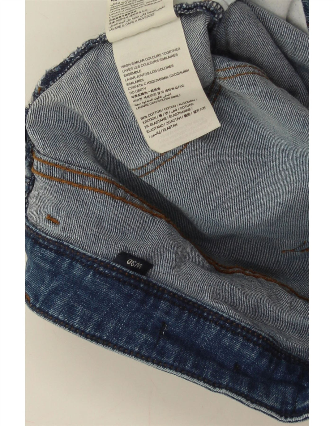 Pantaloncini di jeans da donna SUPERDRY W30 cotone blu medio