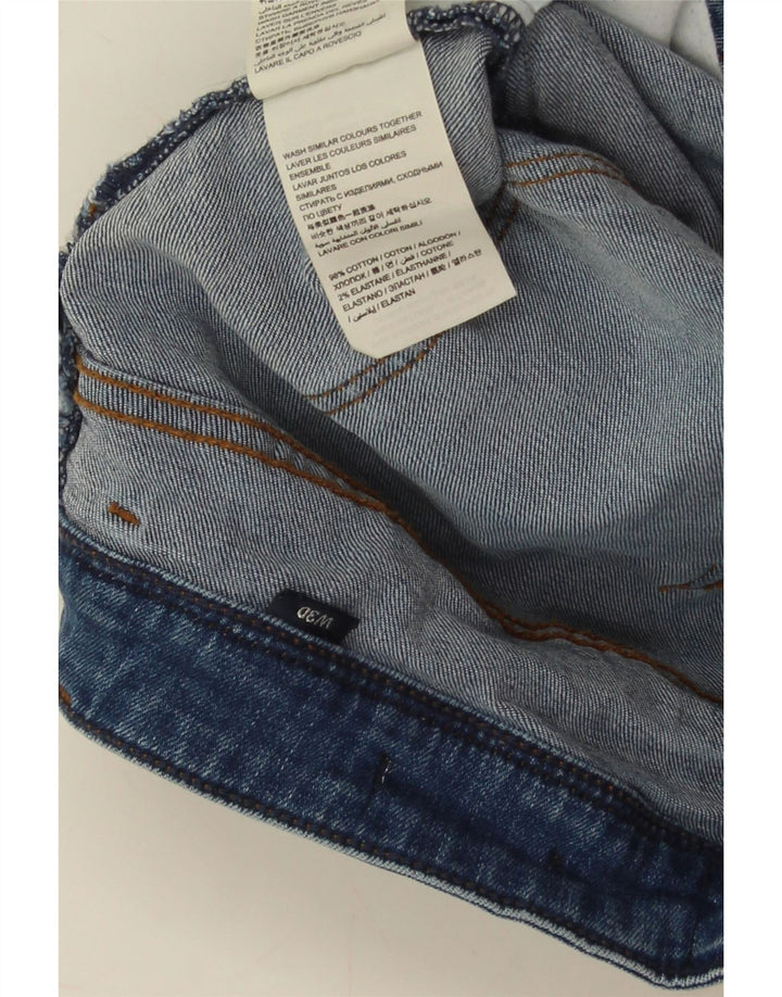 Pantaloncini di jeans da donna SUPERDRY W30 cotone blu medio