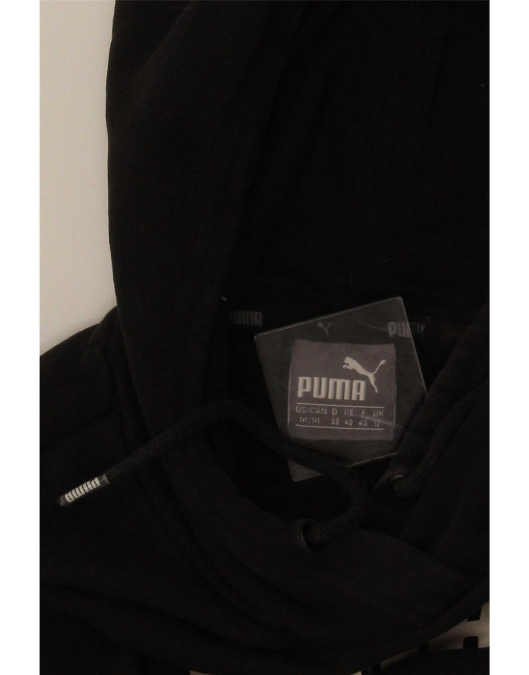 Felpa con cappuccio grafica da donna Puma UK 12 media nera