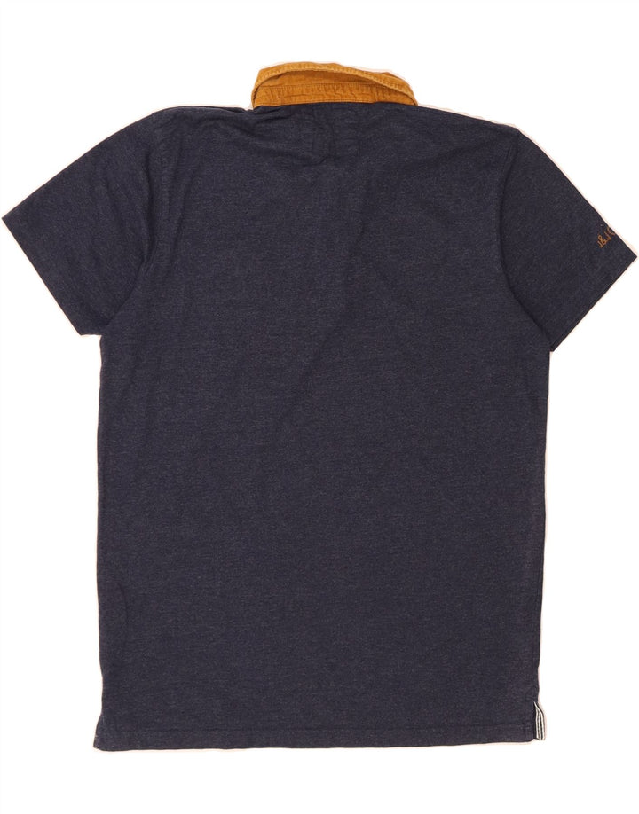 JACK & JONES Mens Polo Shirt XL Navy Blue Polyester Vintage Jack & Jones and Second-Hand Jack & Jones from Messina Hembry 