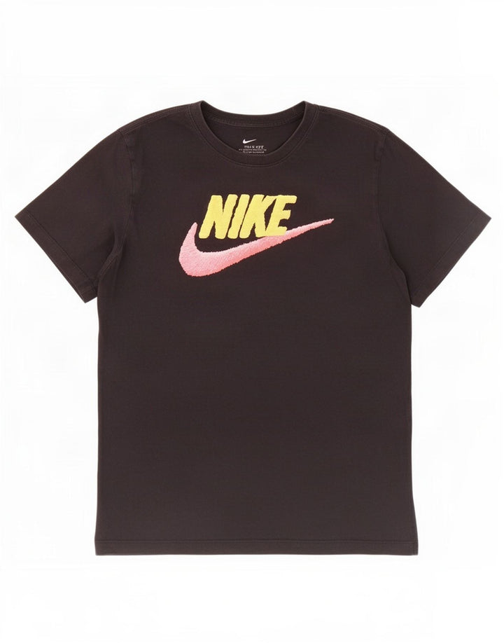 T-shirt grafica da uomo Nike Top in cotone nero medio