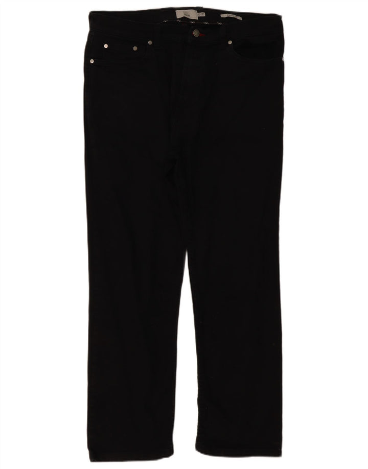 Jeans dritti da uomo Marks & Spencer W36 L29 cotone nero