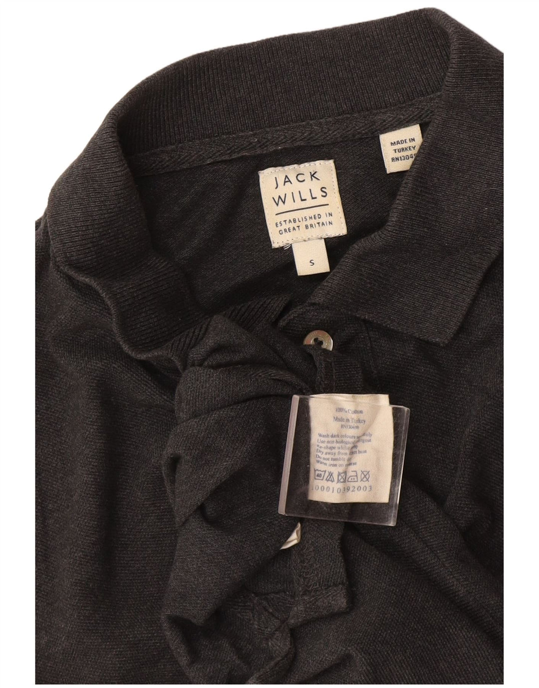 Polo da uomo Jack Wills piccola in cotone grigio