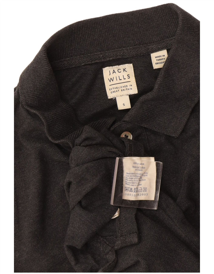 Polo da uomo Jack Wills piccola in cotone grigio