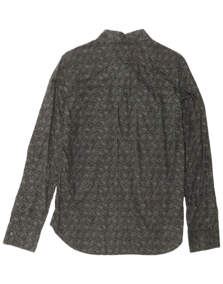 Camicia da uomo Diesel in cotone Paisley medio nero