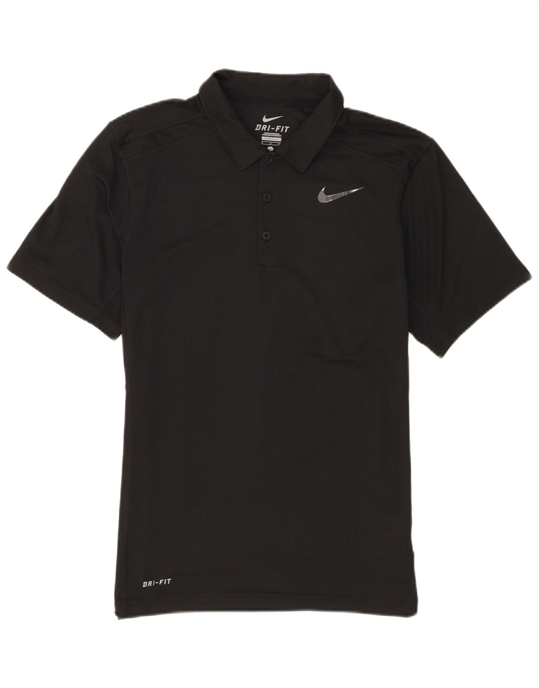 Polo Nike da uomo Dri Fit piccola in poliestere nero