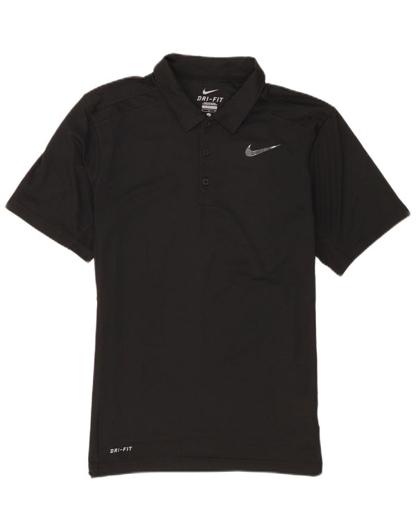 Polo Nike da uomo Dri Fit piccola in poliestere nero