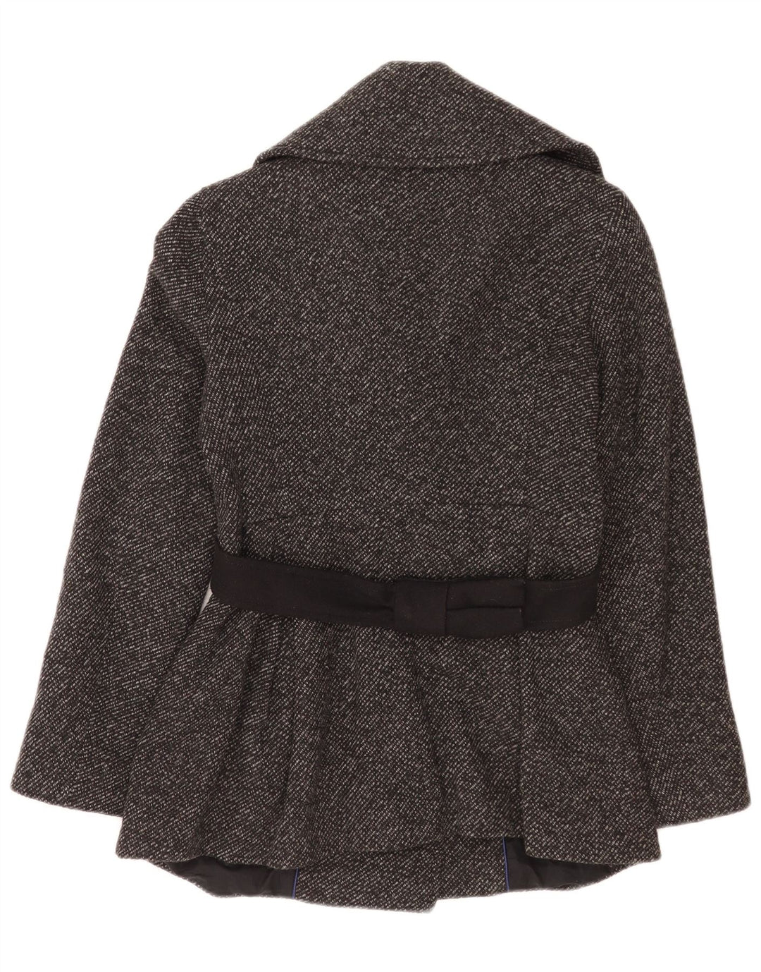 Cappotto doppiopetto da donna Max & Co. UK 8 piccolo in lana screziata grigia