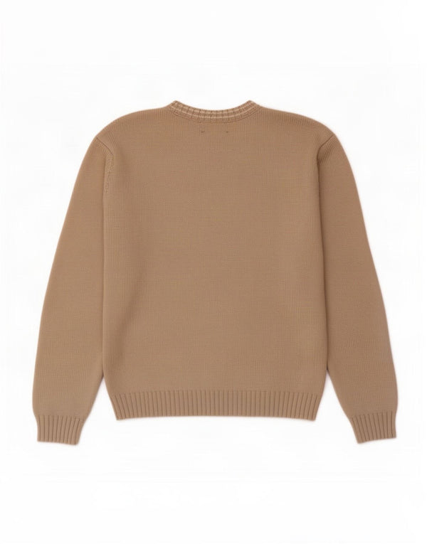 Maglione maglione girocollo da uomo Marks & Spencer blu Harbour grande beige