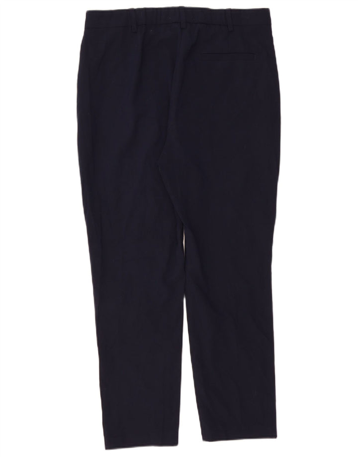 Pantaloni corti slim da donna Marks & Spencer UK 12 medi W32 L25 Blu navy