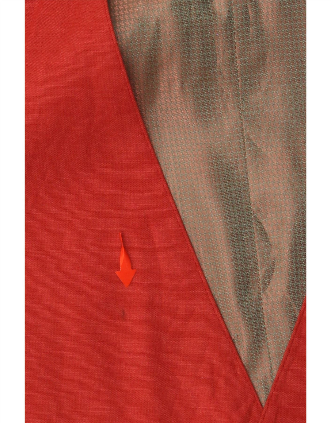Gilet Uomo VINTAGE IT 50 Viscosa Colourblock Rosso Medio