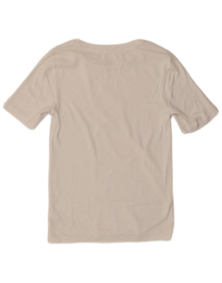 GAP T-shirt da donna dal taglio moderno, taglia UK 12, cotone bianco medio