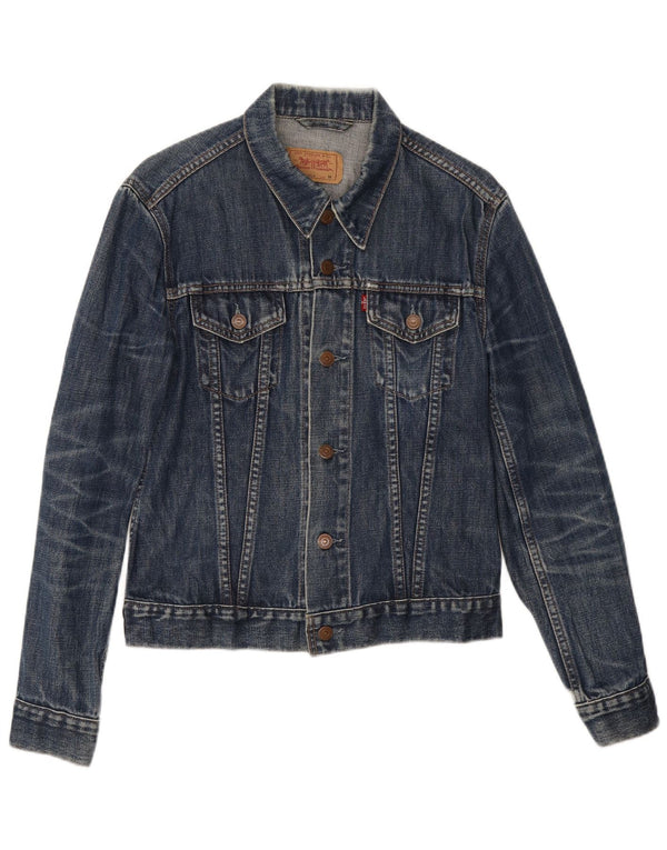 Giacca di jeans per ragazze Levi's 11-12 anni in cotone blu navy medio