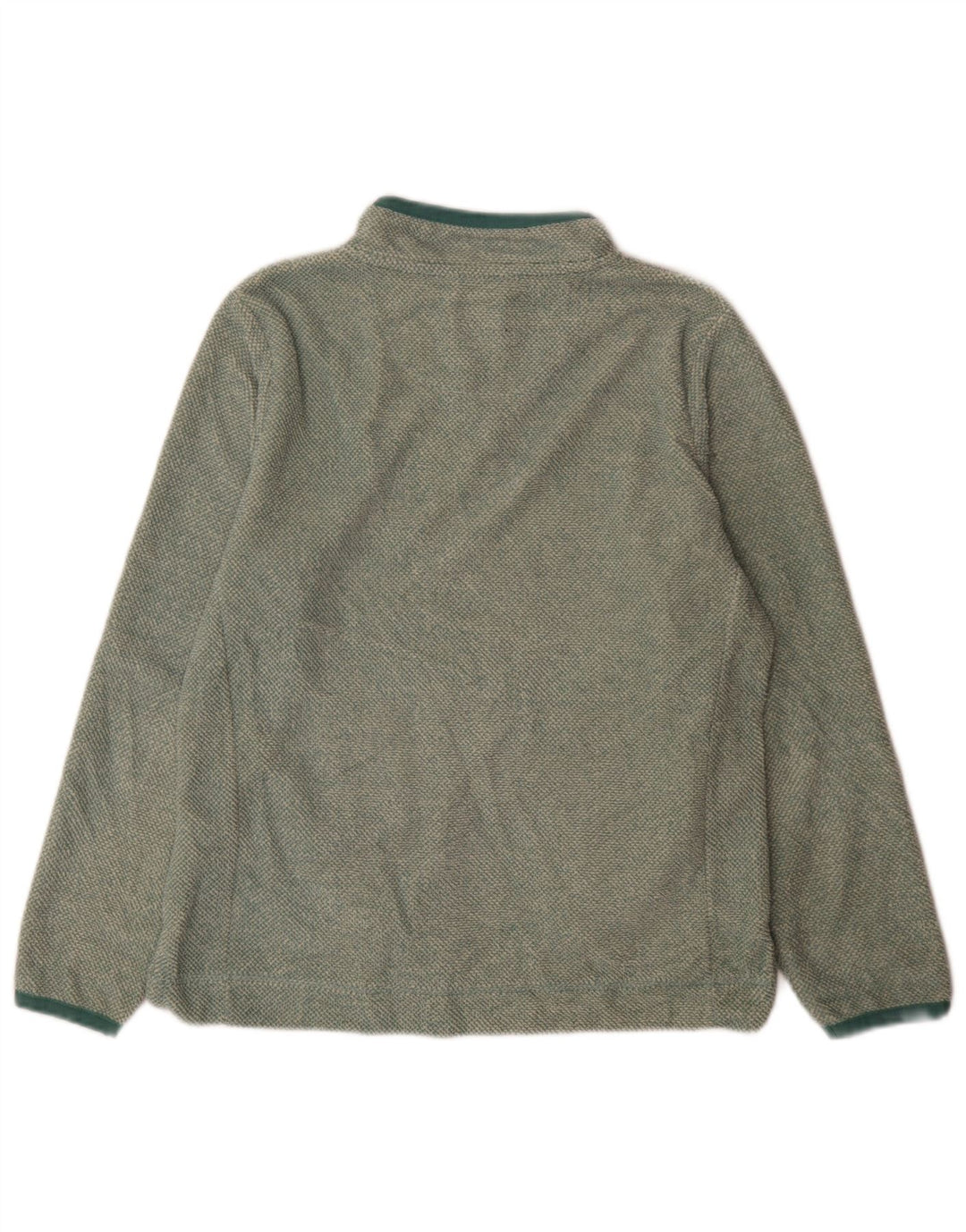 Felpa con collo con zip da donna Weird Fish Jumper UK 14 Large Verde Poliestere