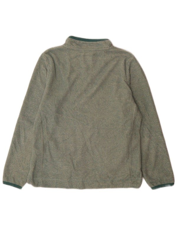 Felpa con collo con zip da donna Weird Fish Jumper UK 14 Large Verde Poliestere