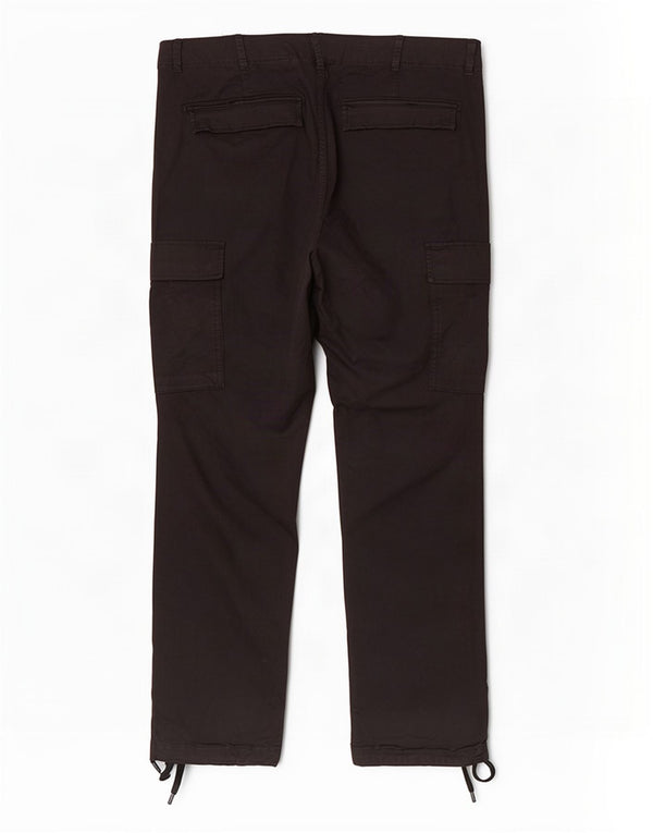 Pantaloni cargo dritti da uomo Jack & Jones W36 L32 cotone nero