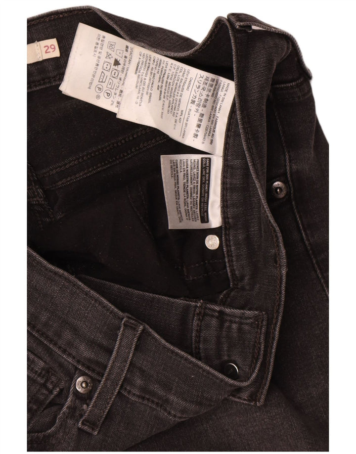 Jeans Levi's Mile High Slim da donna W29 L26 cotone nero