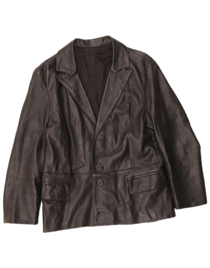 Giacca blazer vintage da uomo a 4 bottoni UK 34 XS nera