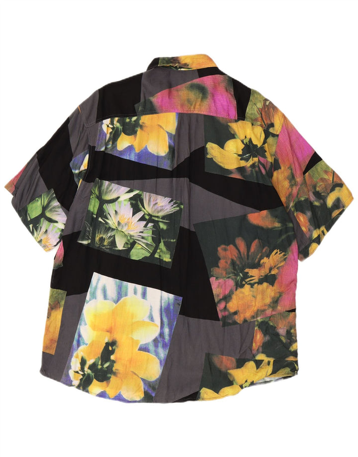Camicia a maniche corte da uomo Fairbanks taglia 42 grande patchwork multicolore