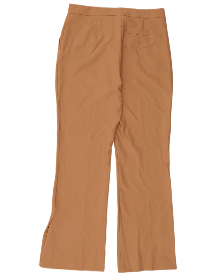 Pantaloni chino svasati da donna Zara grandi W30 L31 poliestere marrone