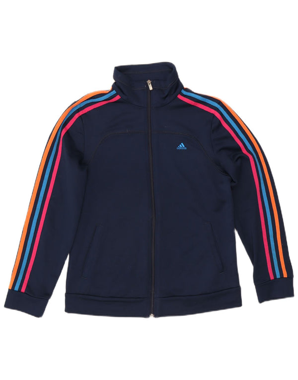 Giacca da tuta da donna Climalite ADIDAS UK 12/14 Medio Blu navy