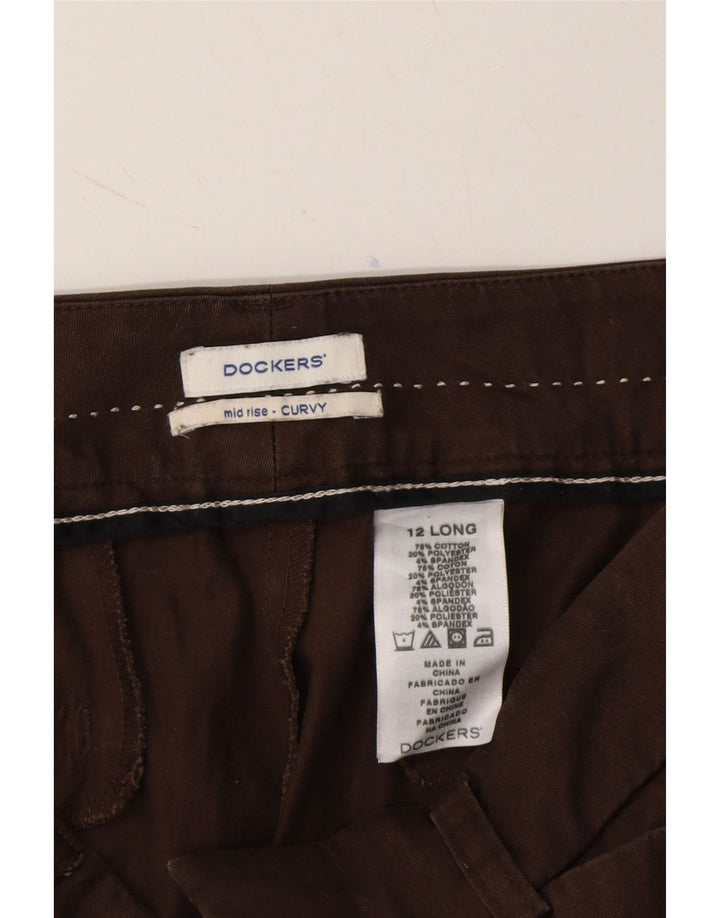 Womens Mid Rise Curvy Casual Trousers US 12 Large W34 L33 Vintage Dockers and Second-Hand Dockers from Messina Hembry 