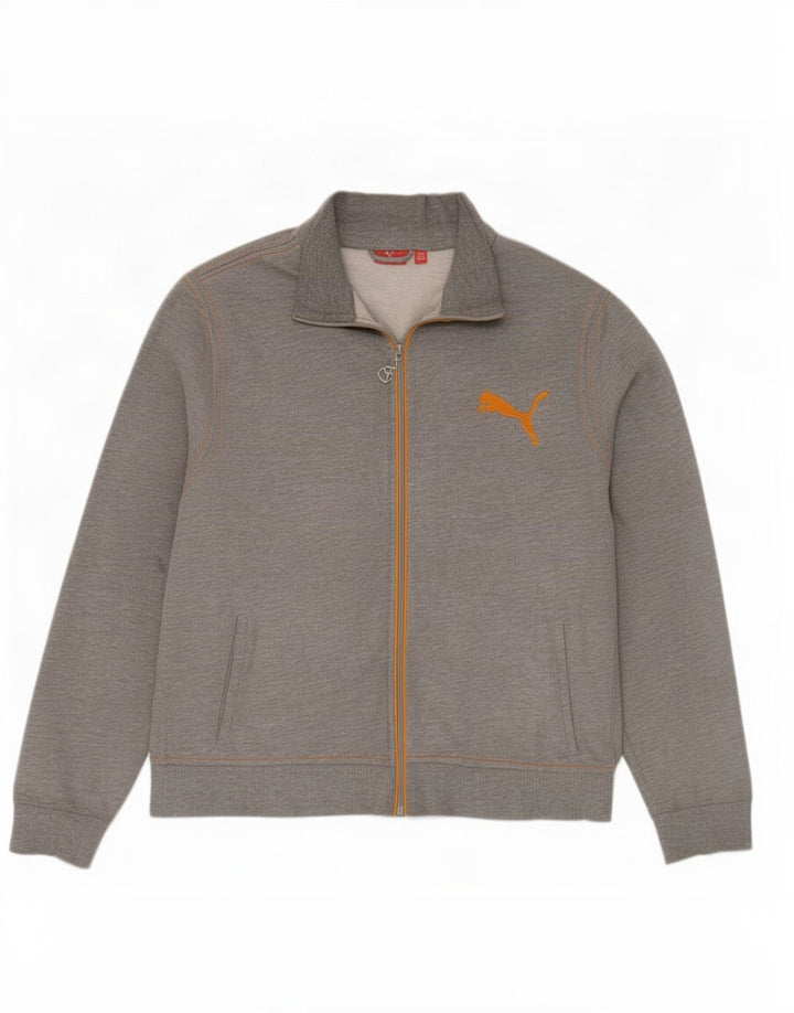 Giacca da tuta da uomo Puma Large in poliestere grigio