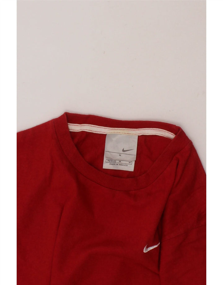 NIKE Boys T-Shirt Top 10-11 Years Medium Red Cotton Vintage Nike and Second-Hand Nike from Messina Hembry 