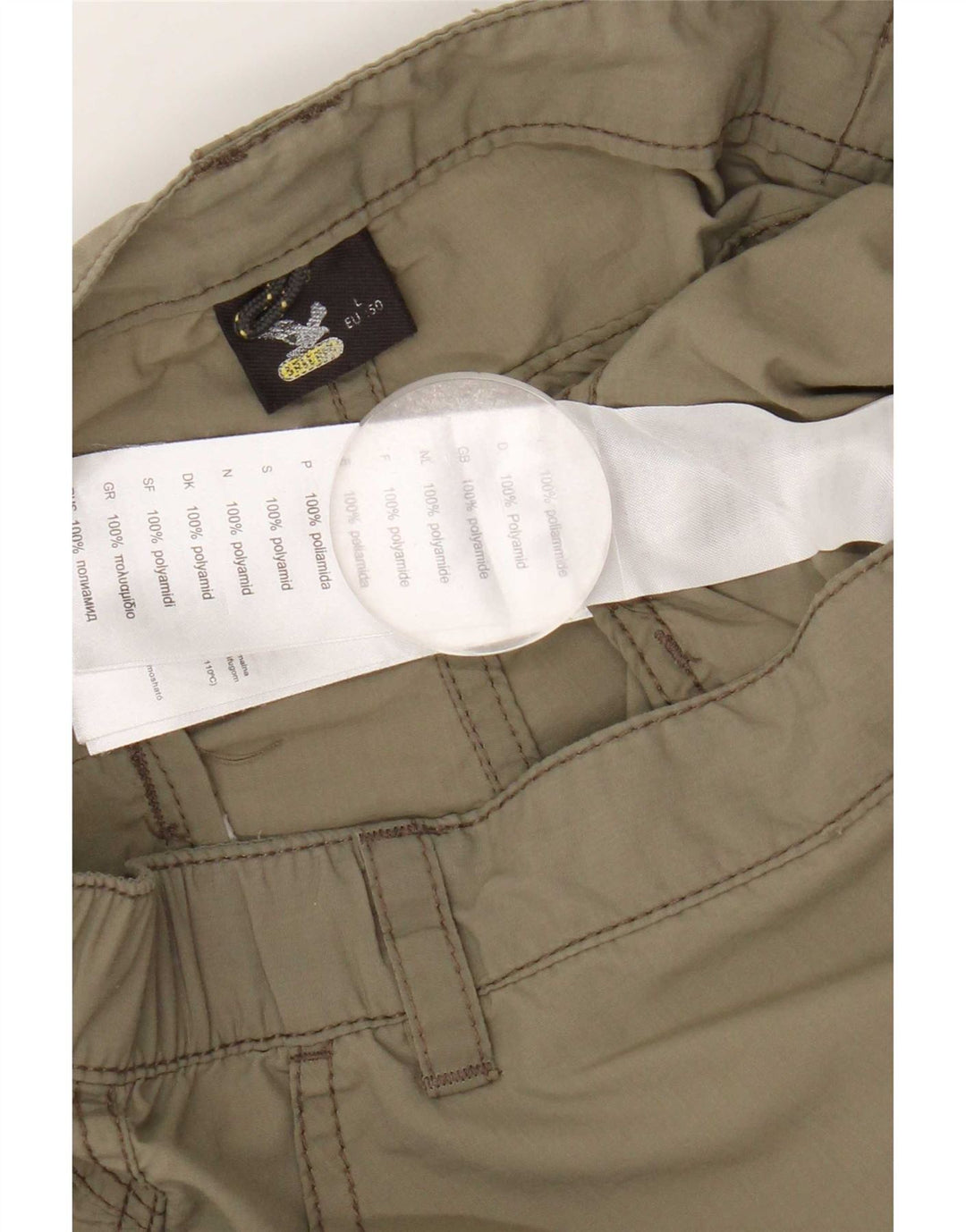SALEWA Pantaloncini cargo da uomo grandi W34 nylon kaki