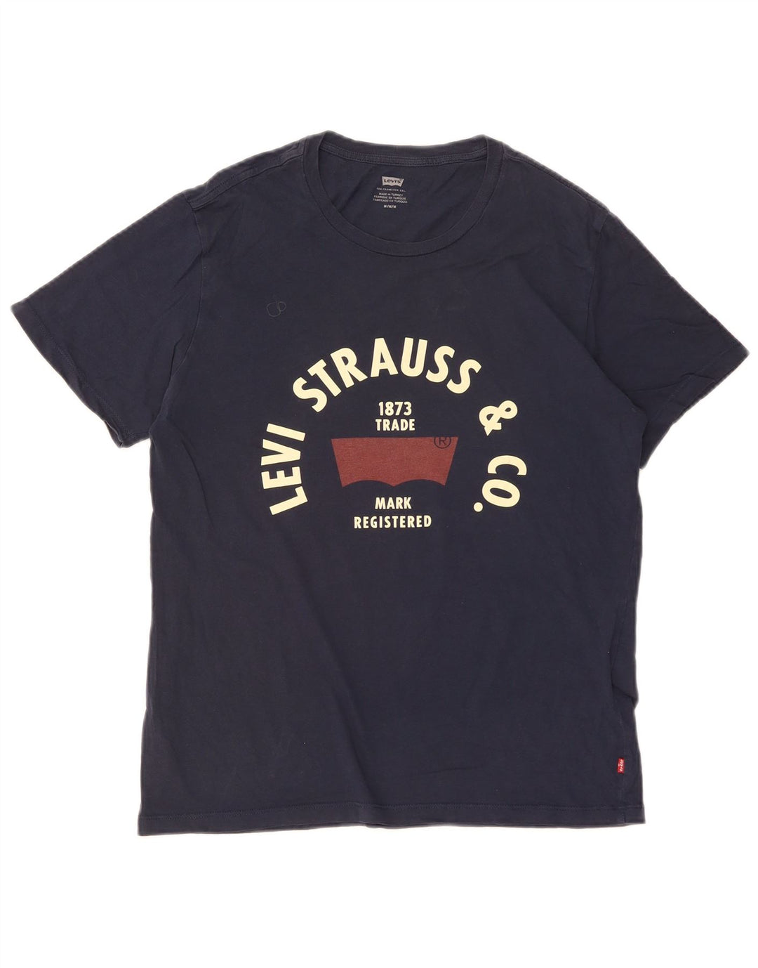 T-shirt grafica da uomo Levi's Top in cotone blu navy medio