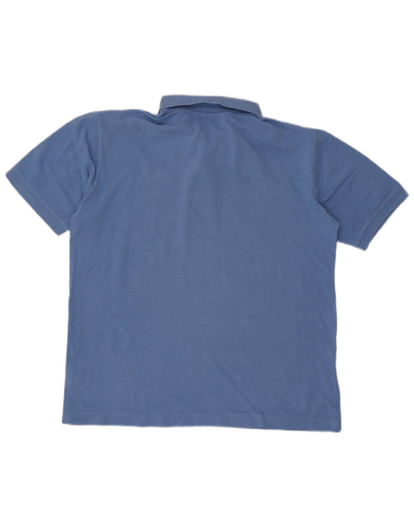 Polo Kappa Uomo Blu Medio in cotone