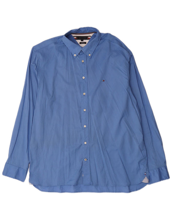 Camicia da uomo Regular Fit Tommy Hilfiger 2XL in cotone blu