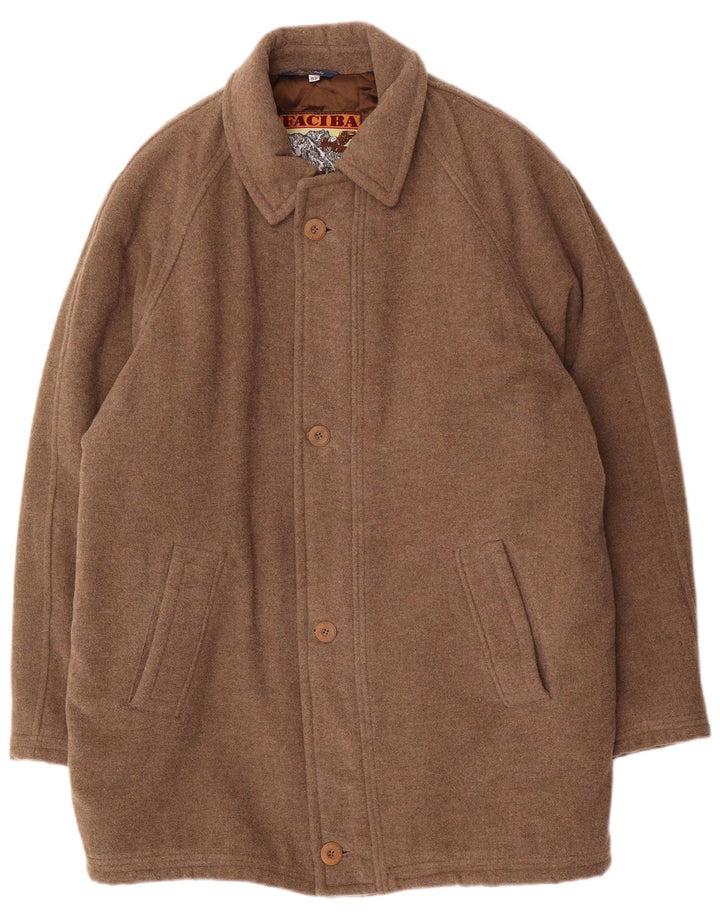 Cappotto Uomo Faciba IT 52 XL Lana Marrone