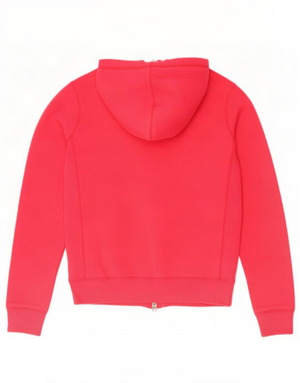 Felpa con cappuccio e zip da donna Nike UK 12/14 Cotone rosa medio