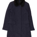 Soprabito da donna Jigsaw UK 8 piccolo blu navy screziato
