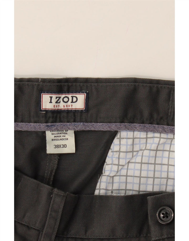 IZOD Mens Pegged Casual Trousers W38 L30 Grey Cotton Vintage Izod and Second-Hand Izod from Messina Hembry 